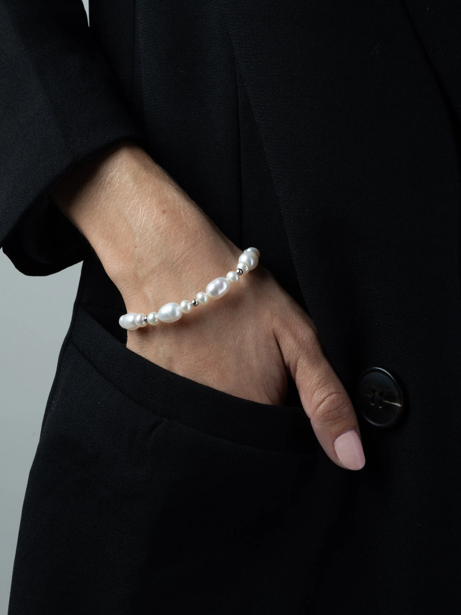 Pulseira em prata 925 com pérola - Image 3