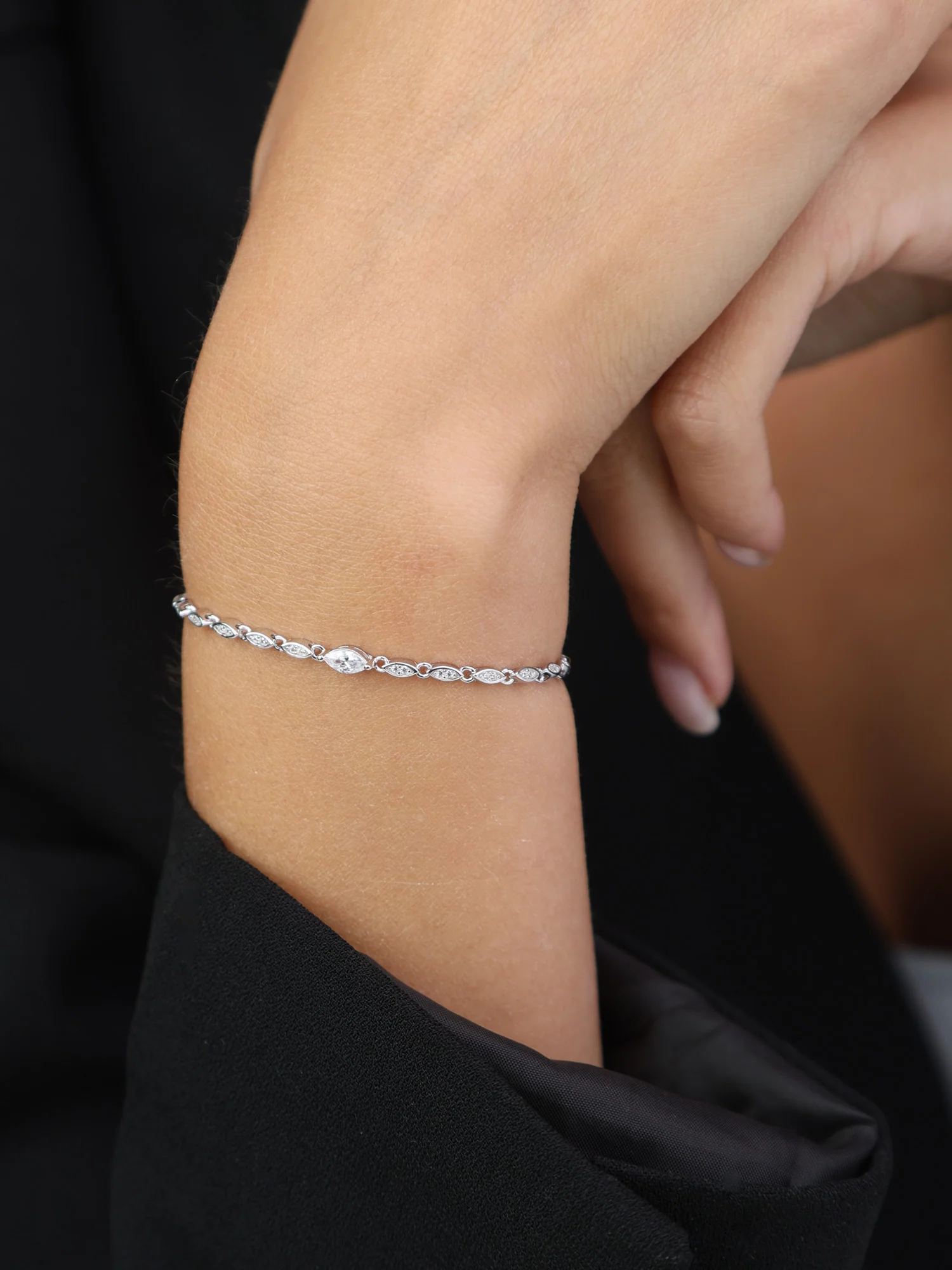 Pulseira em prata 925 com zircónia - Image 3