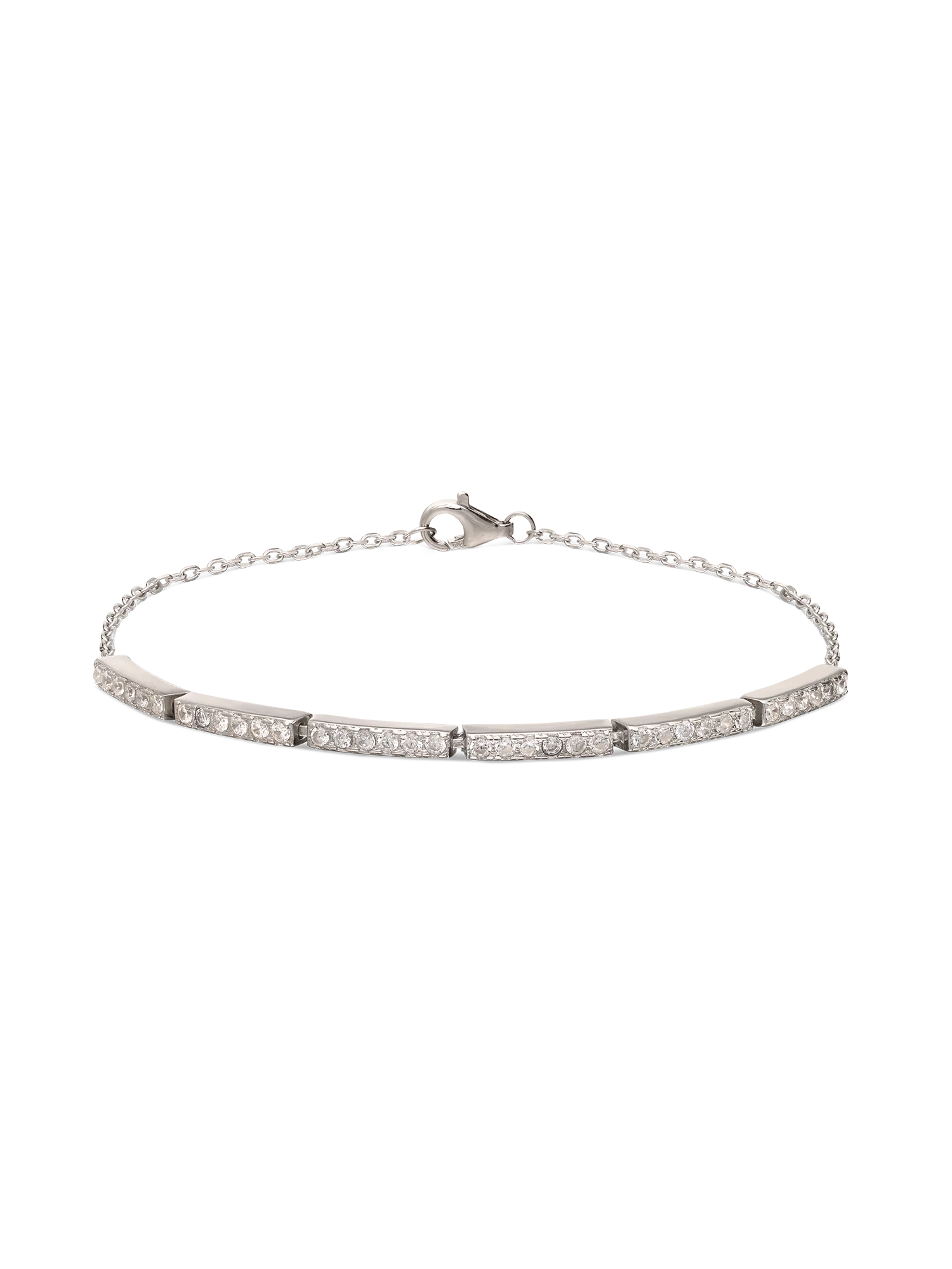 Pulseira em prata 925 com zircónias