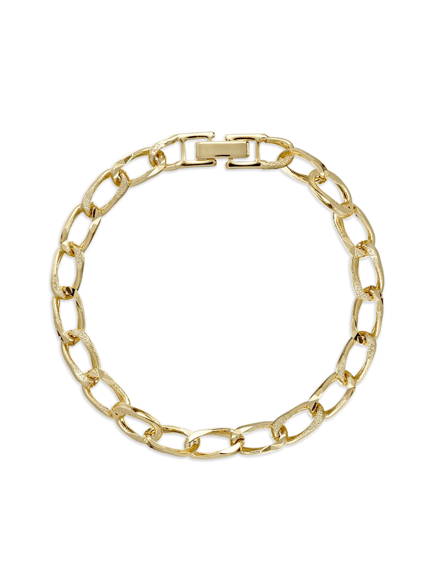 Pulseira corrente banhada a ouro