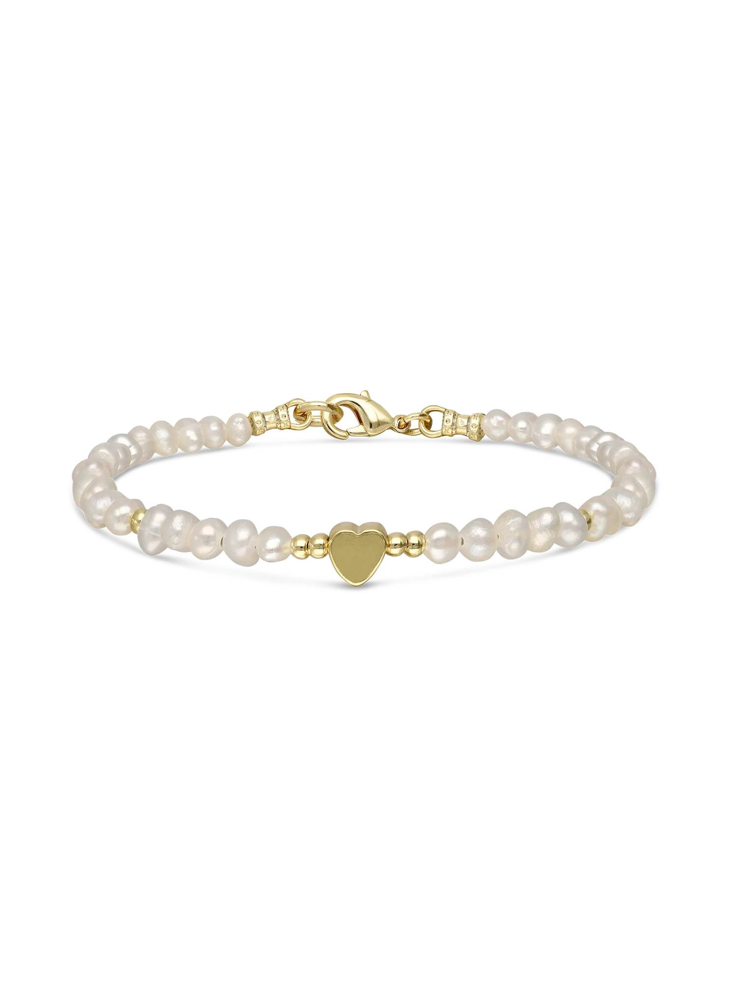 Pulseira de pérolas banhada a ouro - Image 2