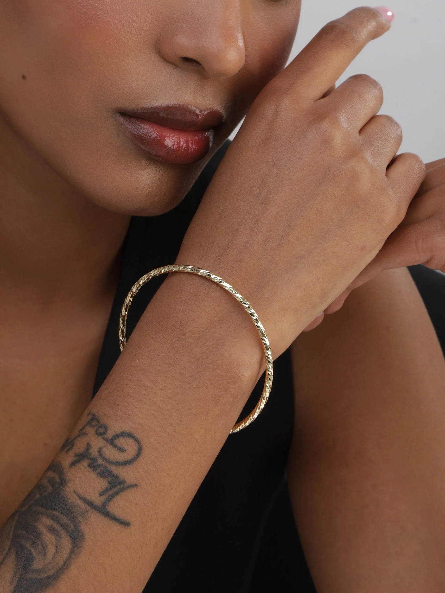Pulseira rígida banhada a Ouro - Image 2