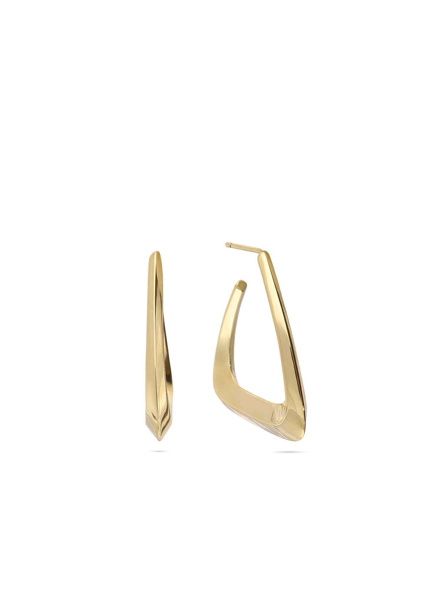 Argolas rectas banhadas a ouro