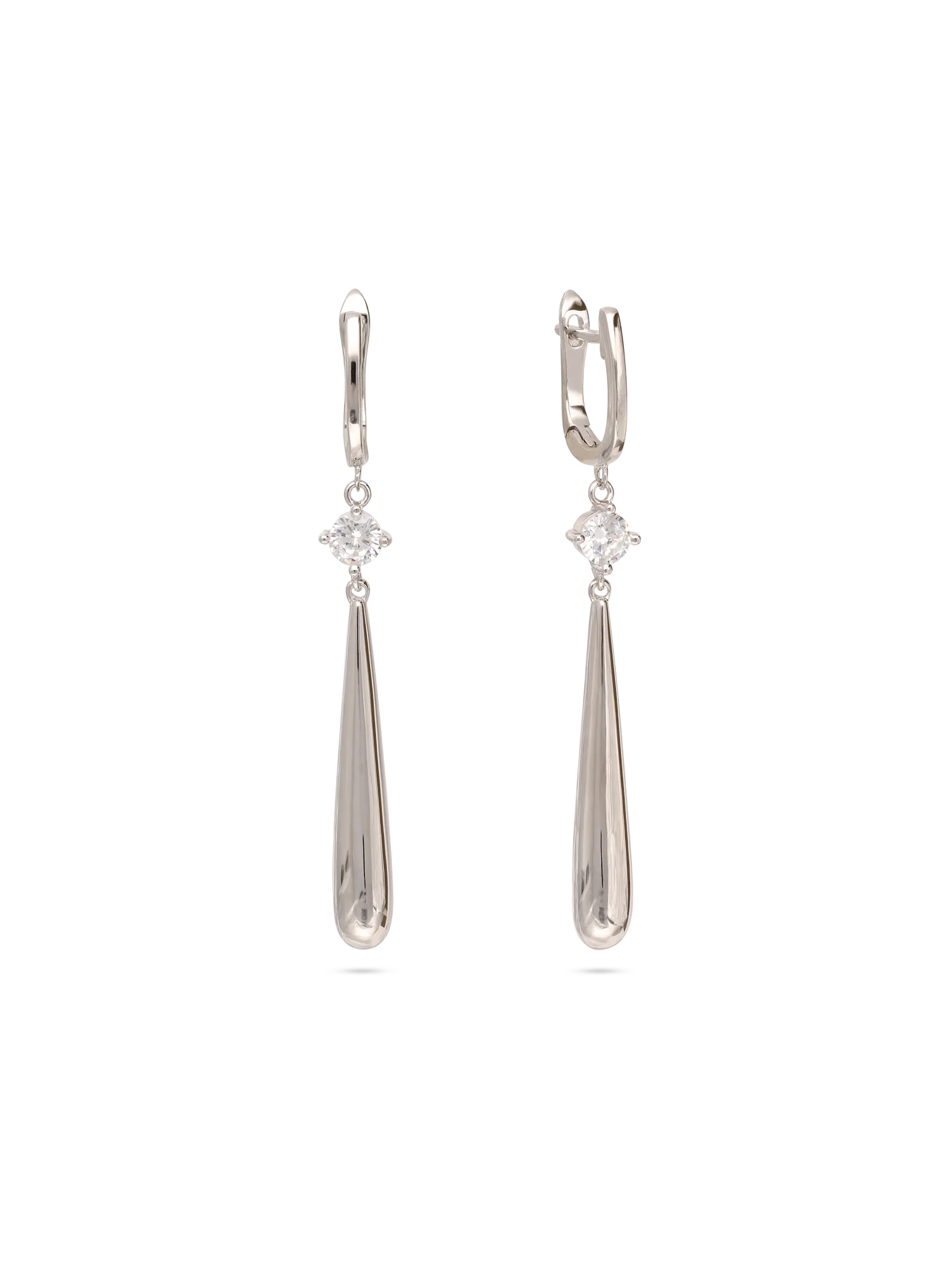 Pendentes em prata 925 com zircónia