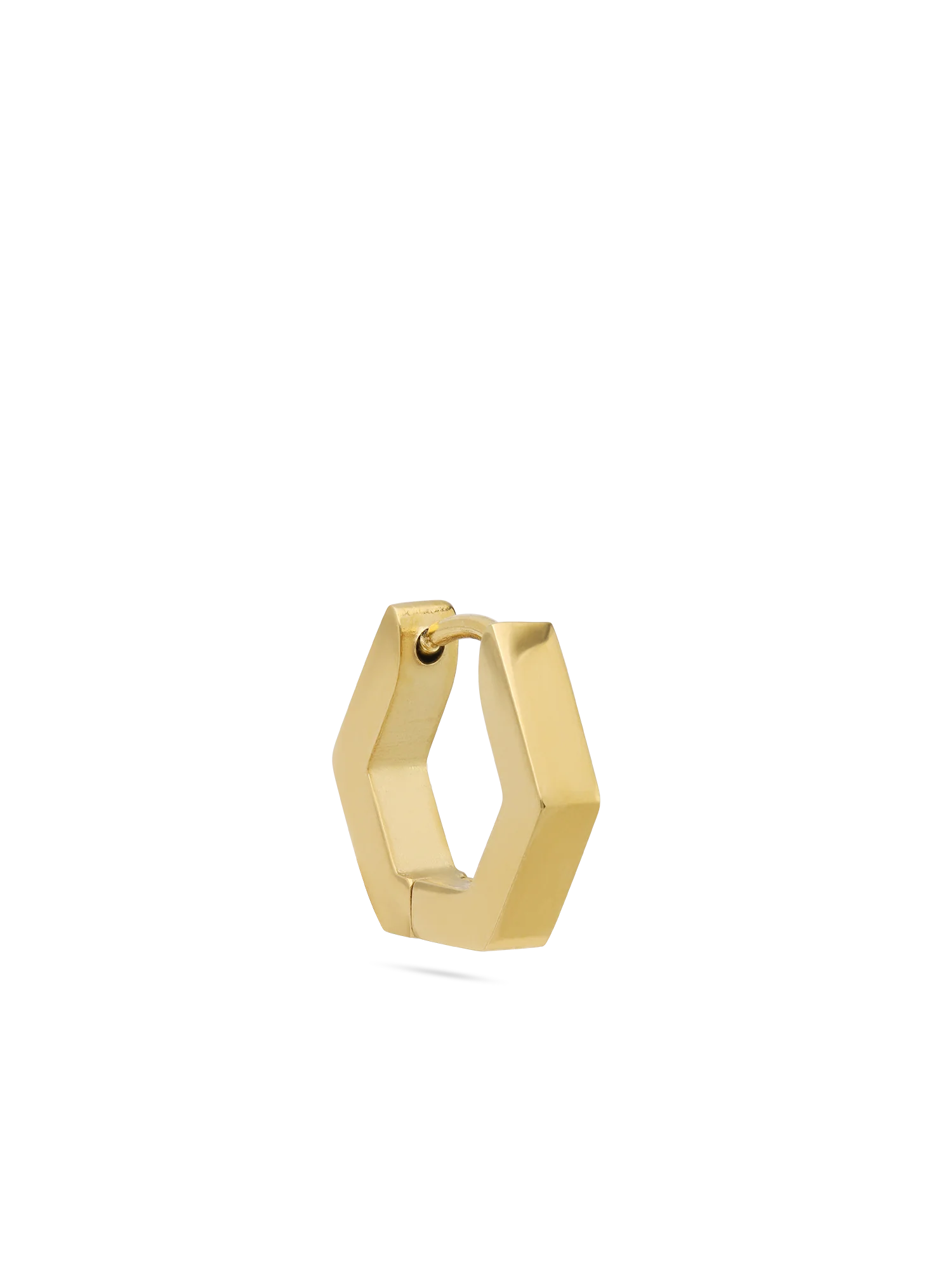 Brinco de homem em aço inoxidável dourado