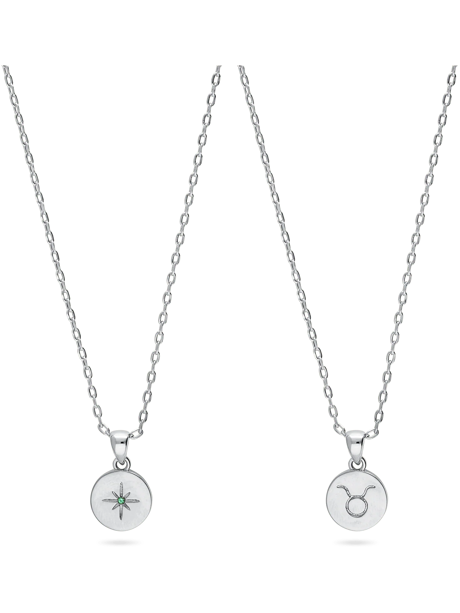 Fio com pendente do signo Touro em prata 925