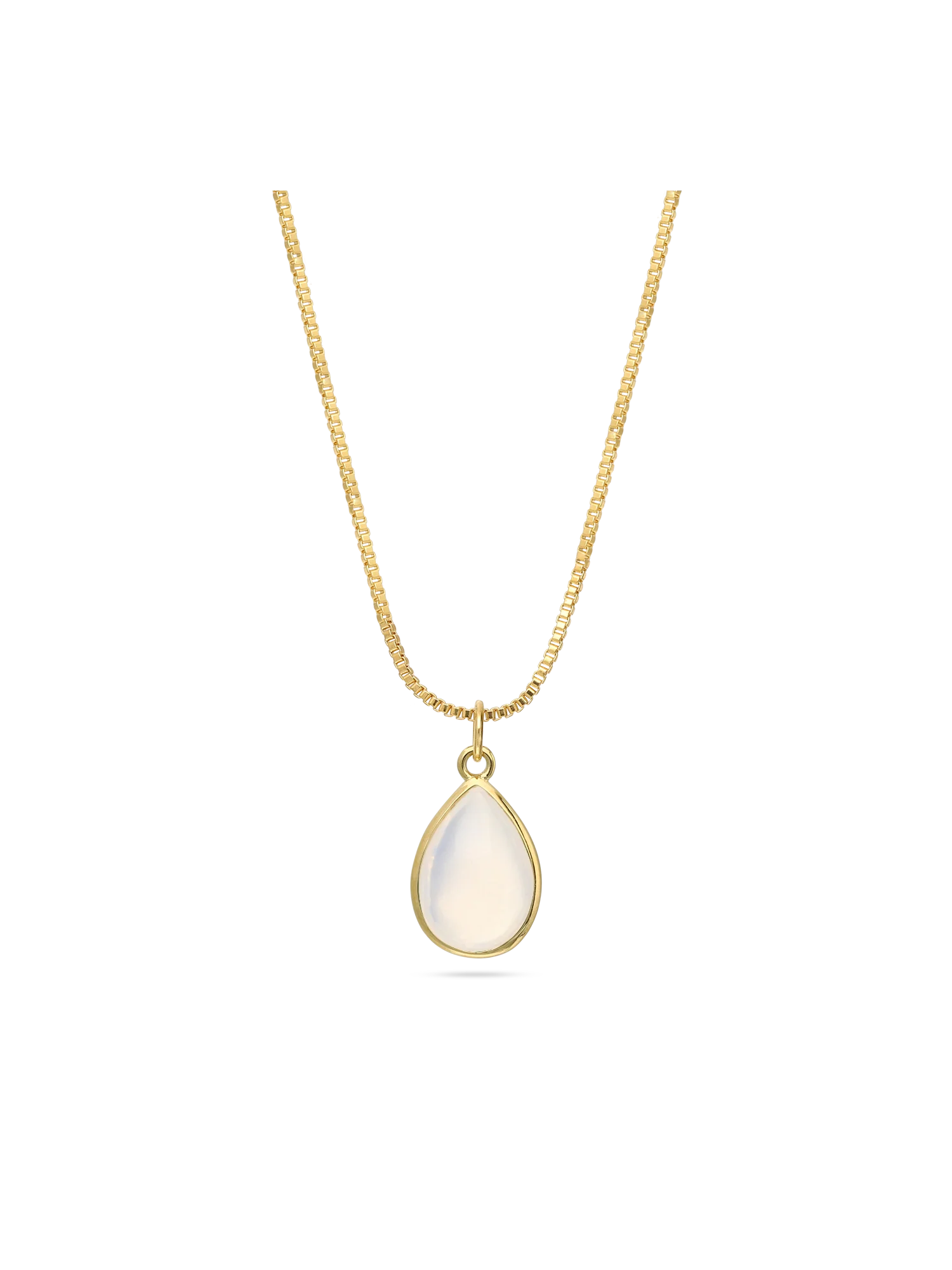 Fio com pendente banhado a ouro com opalite - Image 2