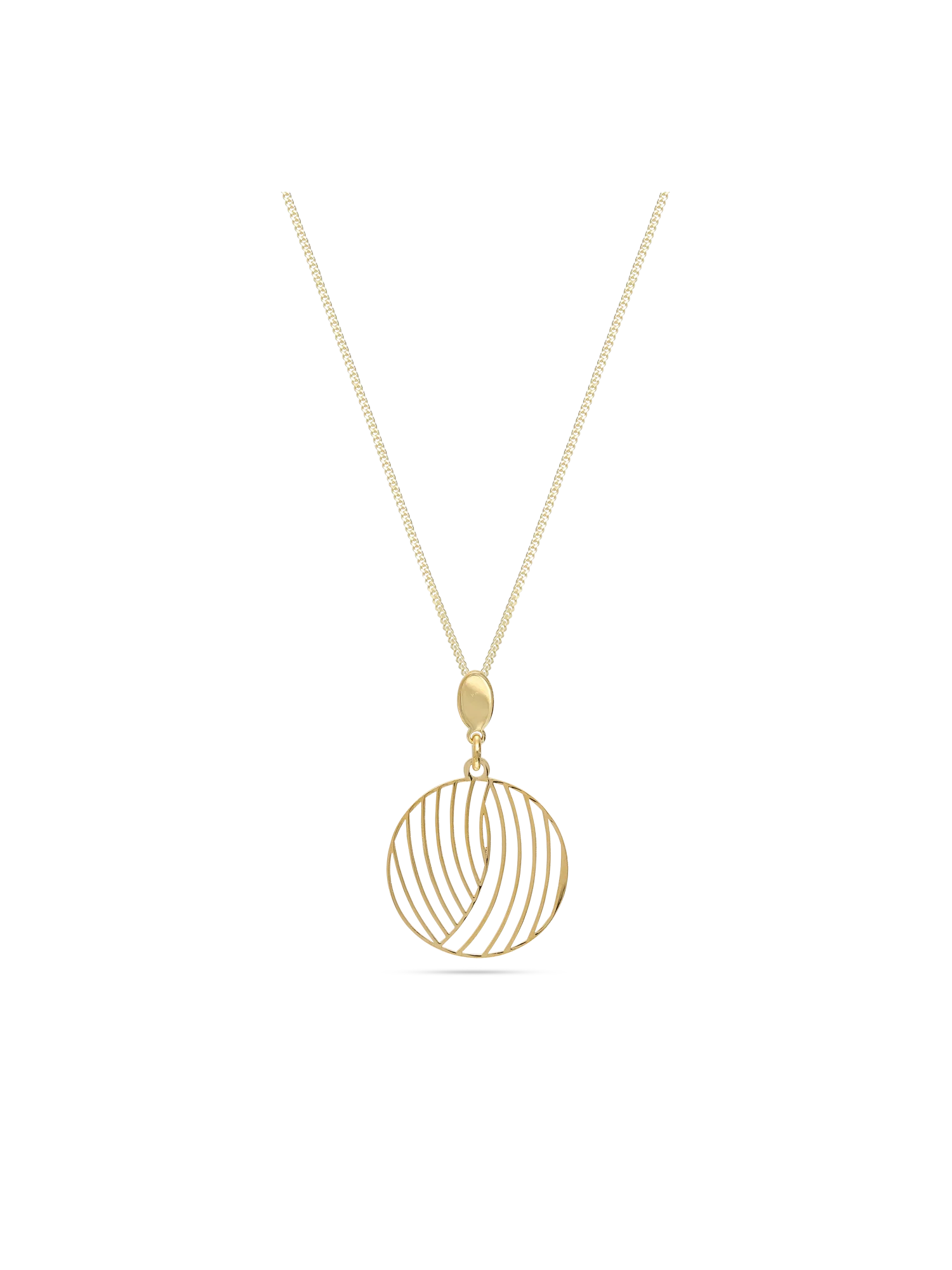 Fio com pendente banhado a ouro