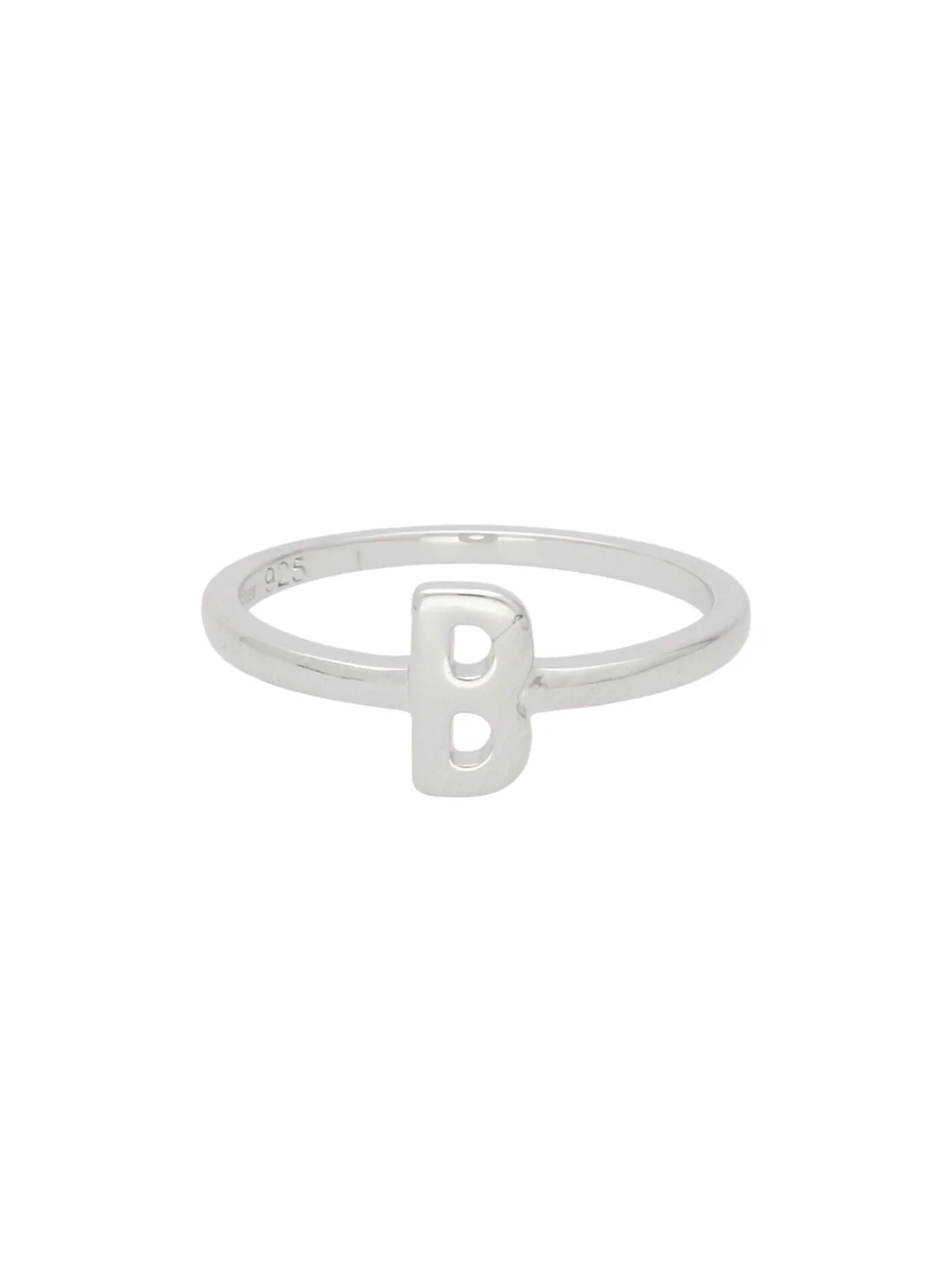 Anel "B" em prata 925 - Image 2