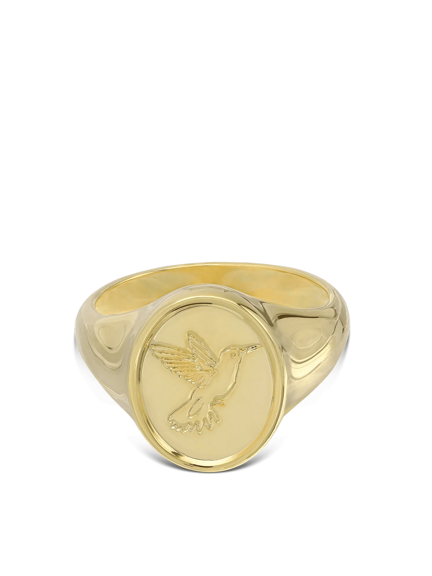 Anel pássaro banhado a ouro - Image 2